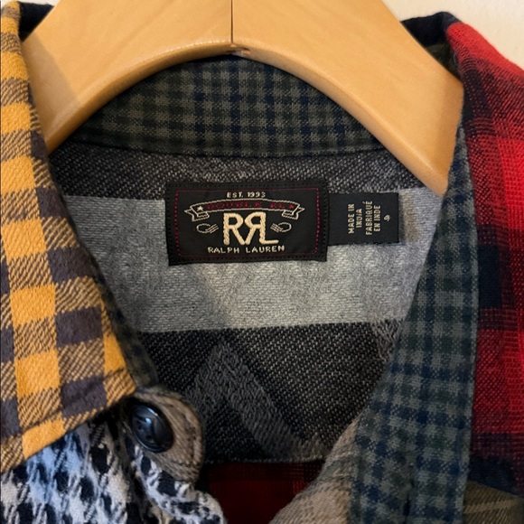 Ralph Lauren Double RL Patchwork Button Down Size 4 - Picture 2 of 5